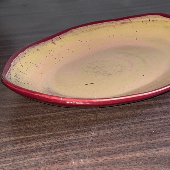 Large Serving Platter Maxwell Canadian Pottery Signed Vintage - Picture 3 of 5